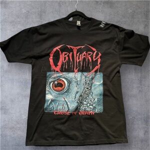 Obituary double side print T-Shirt